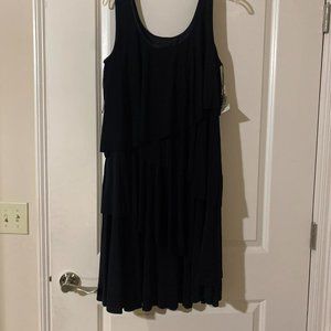 NWT Tiana 1x Black Asymmetrical Dress